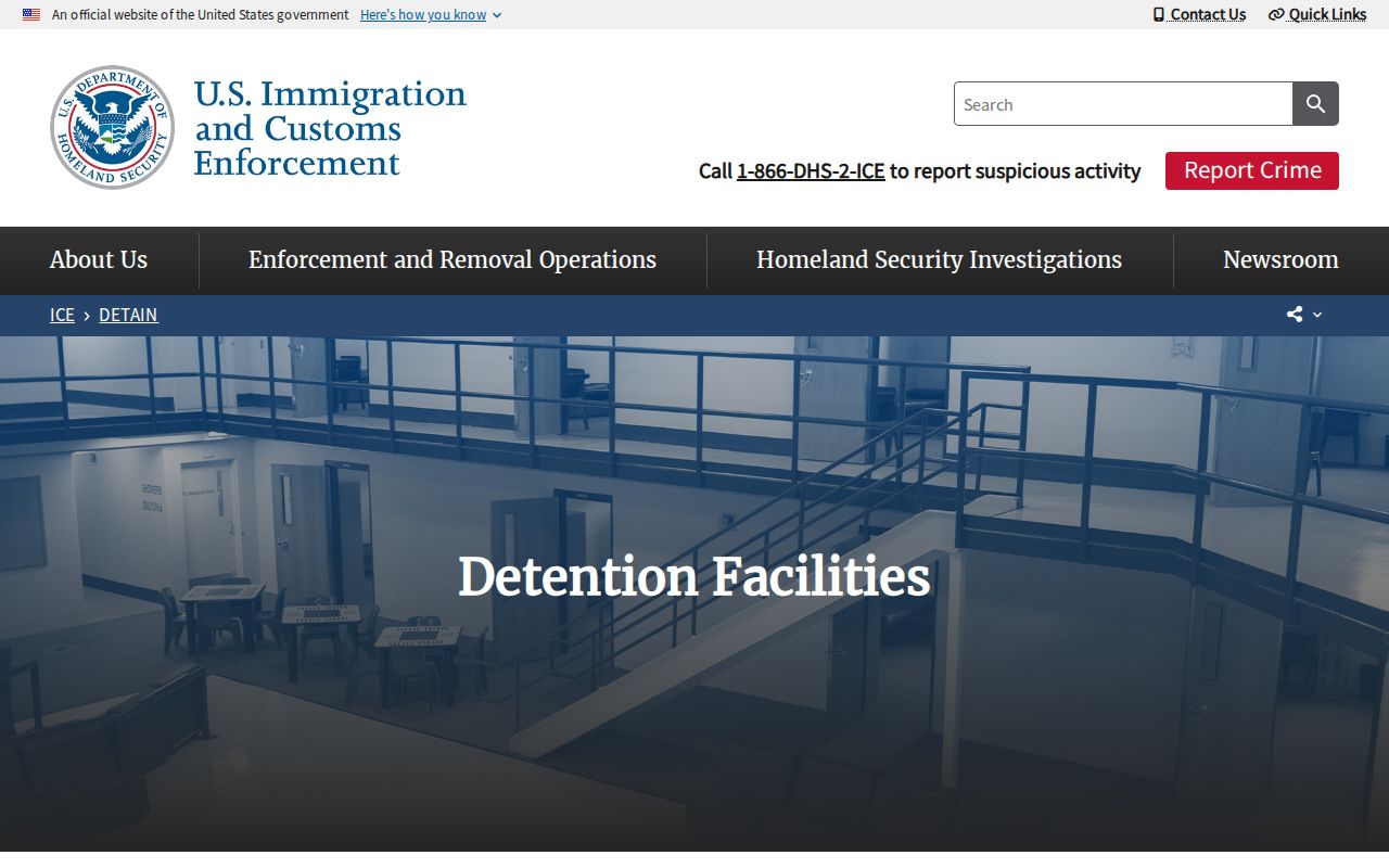 ICE detention facilities source for Gilpin County release transfer checks